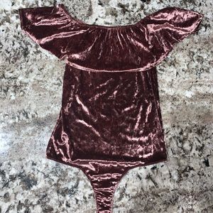 Velvet bodysuit